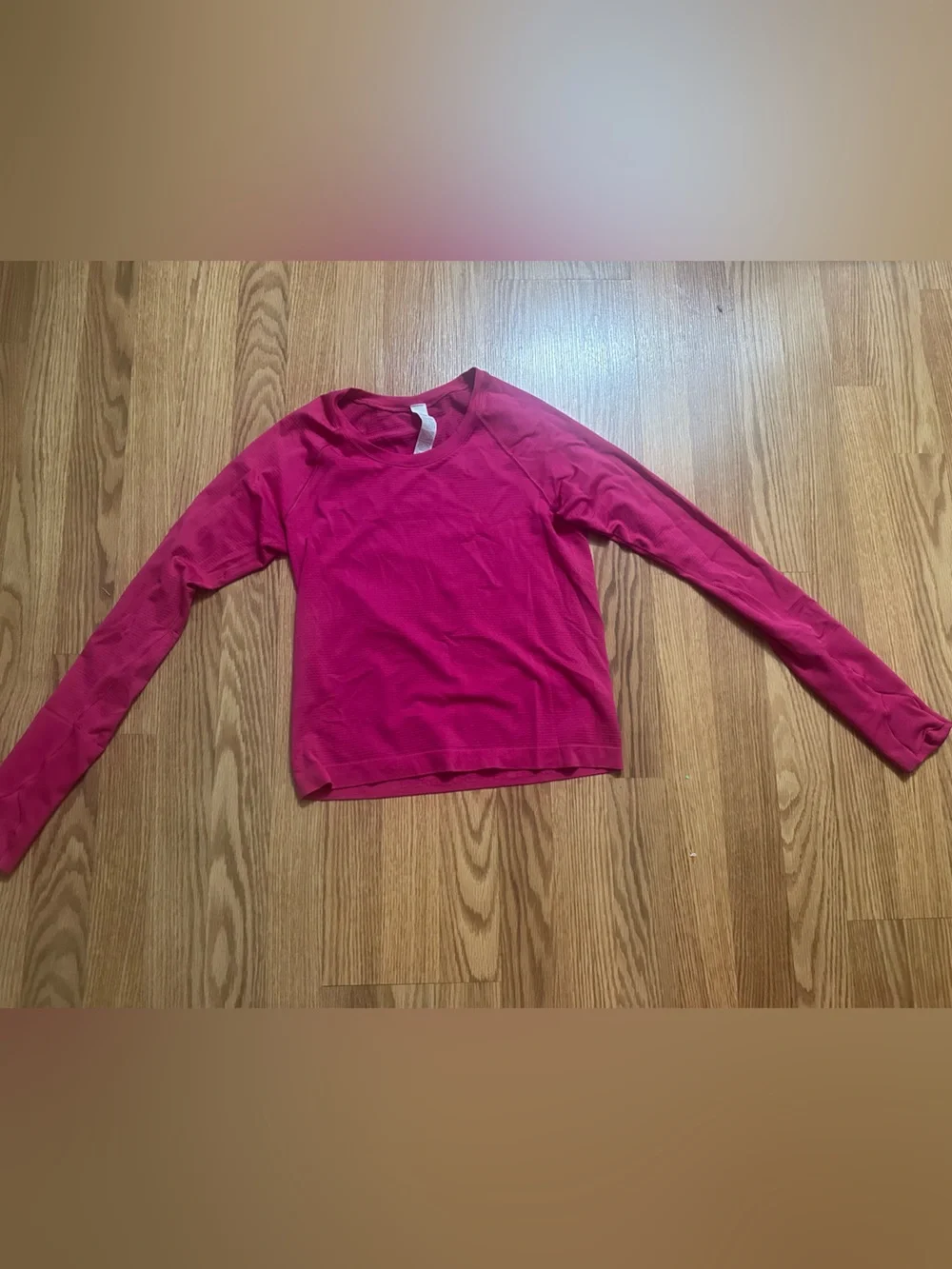 lululemon athletica Long-Sleeve Ribbed Top - Bright Pink